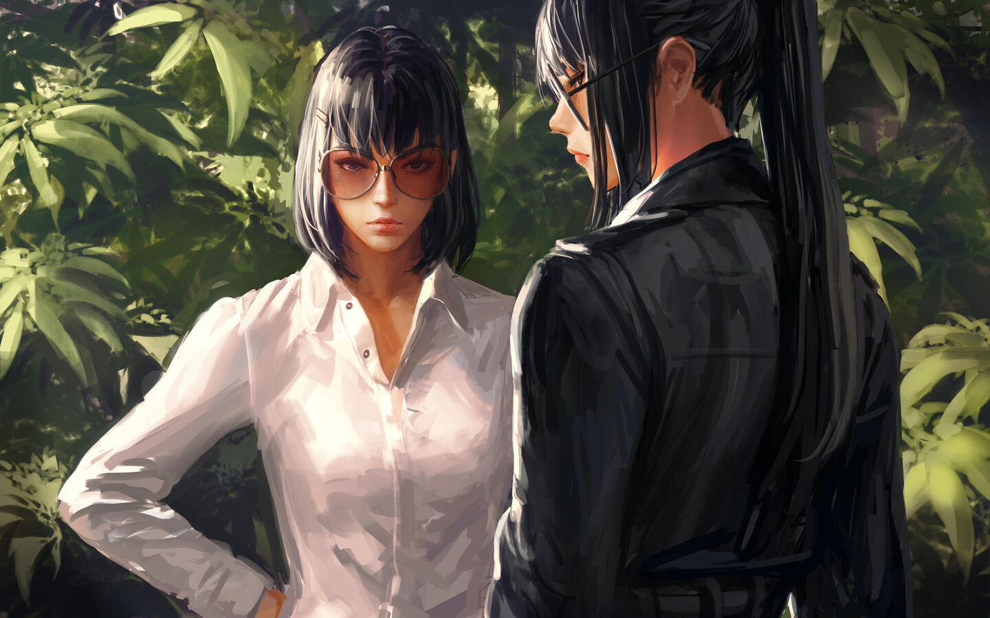 Lyra and Rika in Modern Day 2 (Art credit: Guweiz)
