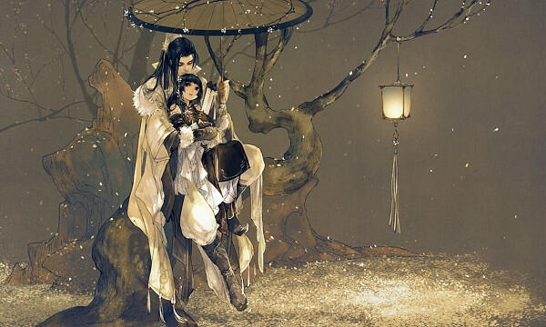 Child Lyra and Shigure Stargazing (Art credit: Ibuki Satsuki)