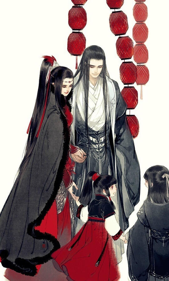 The Shirogane Family (Art credit: Ibuki Satsuki)