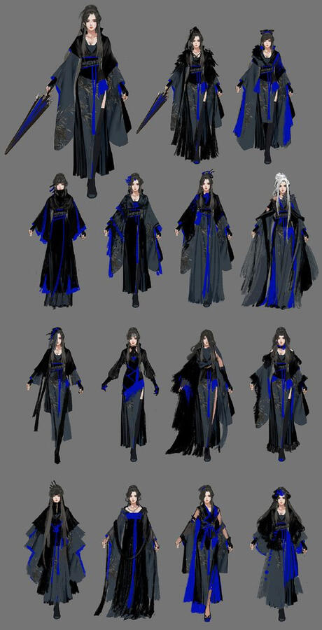 Lyra Concept Outfits (Art credit: Ibuki Satsuki)